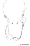 Paparazzi "Oh Happy Days" White Necklace & Earring Set Paparazzi Jewelry