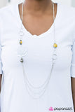 Paparazzi "Oh Happy Days" Yellow Necklace & Earring Set Paparazzi Jewelry