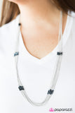 Paparazzi "Oh My Glitter" Blue Necklace & Earring Set Paparazzi Jewelry