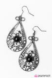 Paparazzi "Oh, Pretty Woman - Black" earring Paparazzi Jewelry