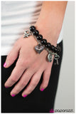 Paparazzi "Oh, So Charming" Black Bracelet Paparazzi Jewelry