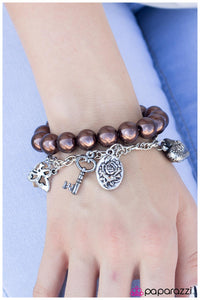 Paparazzi "Oh, So Charming" Brown Bracelet Paparazzi Jewelry