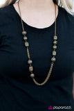Paparazzi "Olé! - Brass" necklace Paparazzi Jewelry