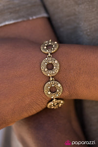 Paparazzi "Omega Shine" Brass Bracelet Paparazzi Jewelry