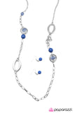 Paparazzi "O My Goodness" Blue Necklace & Earring Set Paparazzi Jewelry