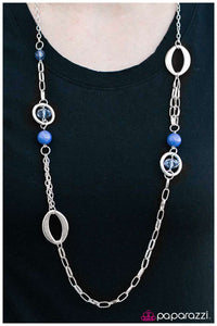 Paparazzi "O My Goodness" Blue Necklace & Earring Set Paparazzi Jewelry