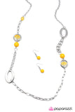 Paparazzi "O My Goodness" Yellow Necklace & Earring Set Paparazzi Jewelry