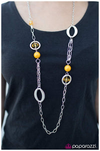 Paparazzi "O My Goodness" Yellow Necklace & Earring Set Paparazzi Jewelry