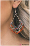 Paparazzi "On A Magic Carpet Ride" Orange Earrings Paparazzi Jewelry