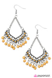 Paparazzi "On A Magic Carpet Ride" Yellow Earrings Paparazzi Jewelry