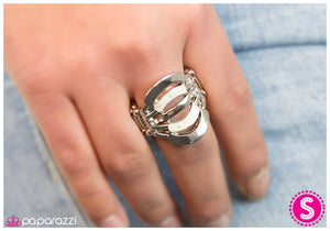 Paparazzi "On A Side Note - White" ring Paparazzi Jewelry