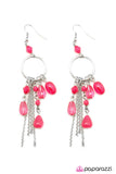 Paparazzi "On A Whim - Pink" earring Paparazzi Jewelry