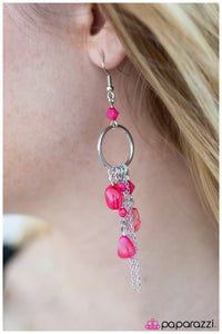 Paparazzi "On A Whim - Pink" earring Paparazzi Jewelry