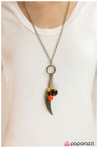 Paparazzi "On A Wing And A Prayer - Brass" necklace Paparazzi Jewelry