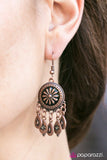 Paparazzi "Once Upon A CHIME" Copper Earrings Paparazzi Jewelry