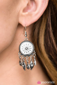 Paparazzi "Once Upon A CHIME" White Earrings Paparazzi Jewelry