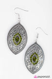 Paparazzi "Once Upon A Princess - Green" earring Paparazzi Jewelry