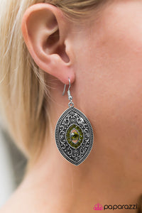 Paparazzi "Once Upon A Princess - Green" earring Paparazzi Jewelry