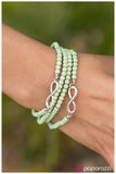 Paparazzi "One Day At A Time - Green" bracelet Paparazzi Jewelry