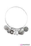 Paparazzi "One-Hit Wonder" White Bracelet Paparazzi Jewelry