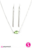 Paparazzi "One In A Million" Green Necklace & Earring Set Paparazzi Jewelry