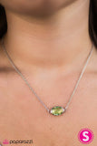 Paparazzi "One In A Million" Green Necklace & Earring Set Paparazzi Jewelry