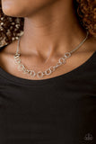 Paparazzi "One RING Leads To Another - Silver" necklace Paparazzi Jewelry