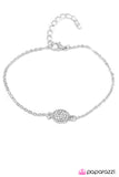Paparazzi "One Small Step" White Bracelet Paparazzi Jewelry