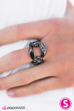 Paparazzi "One-Two Punch" Black Ring Paparazzi Jewelry