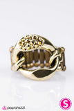 Paparazzi "One-Two Punch" Brass Ring Paparazzi Jewelry