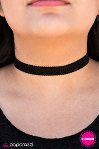 Paparazzi "One Wild Summer" Black Choker Necklace & Earring Set Paparazzi Jewelry