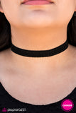 Paparazzi "One Wild Summer" Black Choker Necklace & Earring Set Paparazzi Jewelry