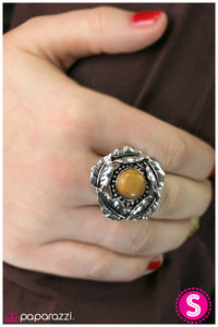 Paparazzi "One With Nature - Yellow" ring Paparazzi Jewelry