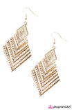 Paparazzi "One With The Tribe - Gold" earring Paparazzi Jewelry