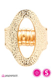 Paparazzi "On Haloed Ground Gold Ring Paparazzi Jewelry