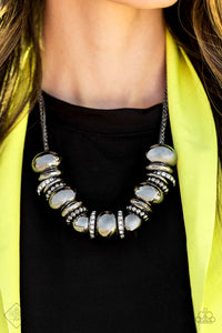 Paparazzi "Only The Brave " Black FASHION FIX Necklace & Earring Set Paparazzi Jewelry