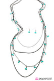 Paparazzi "On Route 66 - Blue" necklace Paparazzi Jewelry