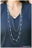 Paparazzi "On Route 66 - Blue" necklace Paparazzi Jewelry