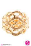 Paparazzi "On the Airwaves" Gold Ring Paparazzi Jewelry