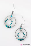 Paparazzi "On The Bubble" Blue Earrings Paparazzi Jewelry