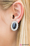 Paparazzi "On The Money" Blue Clip On Earrings Paparazzi Jewelry