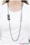 Paparazzi "On The Move" Black Necklace & Earring Set Paparazzi Jewelry