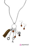 Paparazzi "On The Outskirts - Brown" necklace Paparazzi Jewelry