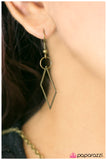 Paparazzi "On The Quad - Brass" necklace Paparazzi Jewelry