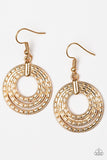 Paparazzi "Open Plains" Gold Earrings Paparazzi Jewelry