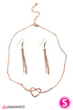 Paparazzi "Open Your Heart" Copper Necklace & Earring Set Paparazzi Jewelry