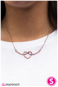 Paparazzi "Open Your Heart" Copper Necklace & Earring Set Paparazzi Jewelry