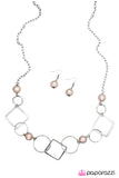 Paparazzi "Opulent Outlines - Brown" necklace Paparazzi Jewelry