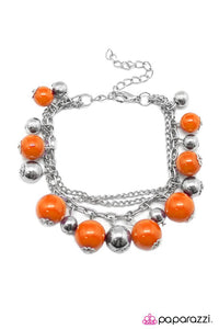 Paparazzi "Get On Your Feet" Orange Bracelet Paparazzi Jewelry