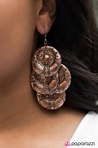Paparazzi "ORNATE It Great?" Copper Earrings Paparazzi Jewelry